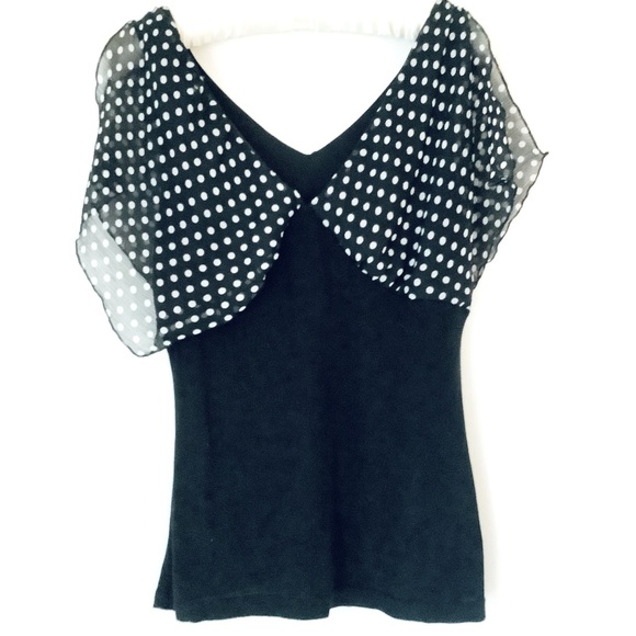 IZ Byer California Polka Dot Top - Picture 2 of 4